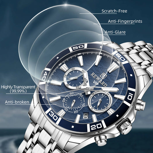 Solon VIP Business Edelstahl Herren Uhr Wasserdicht