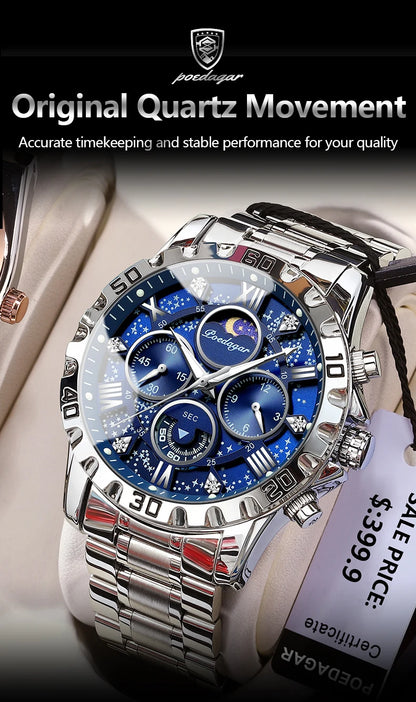 Deimos Edelstahl Wasserdicht Herren Uhr
