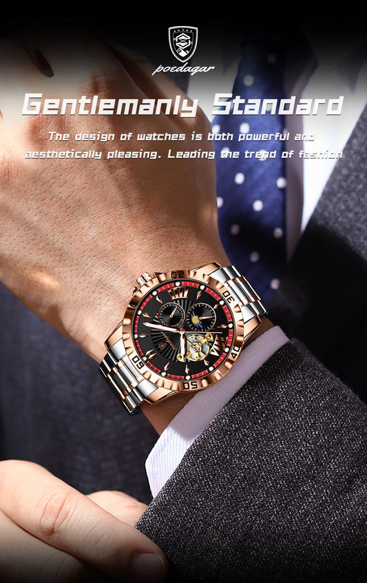 Marcus Aurelius Tourbillon – Automatic, Luminous & Waterproof Steel
