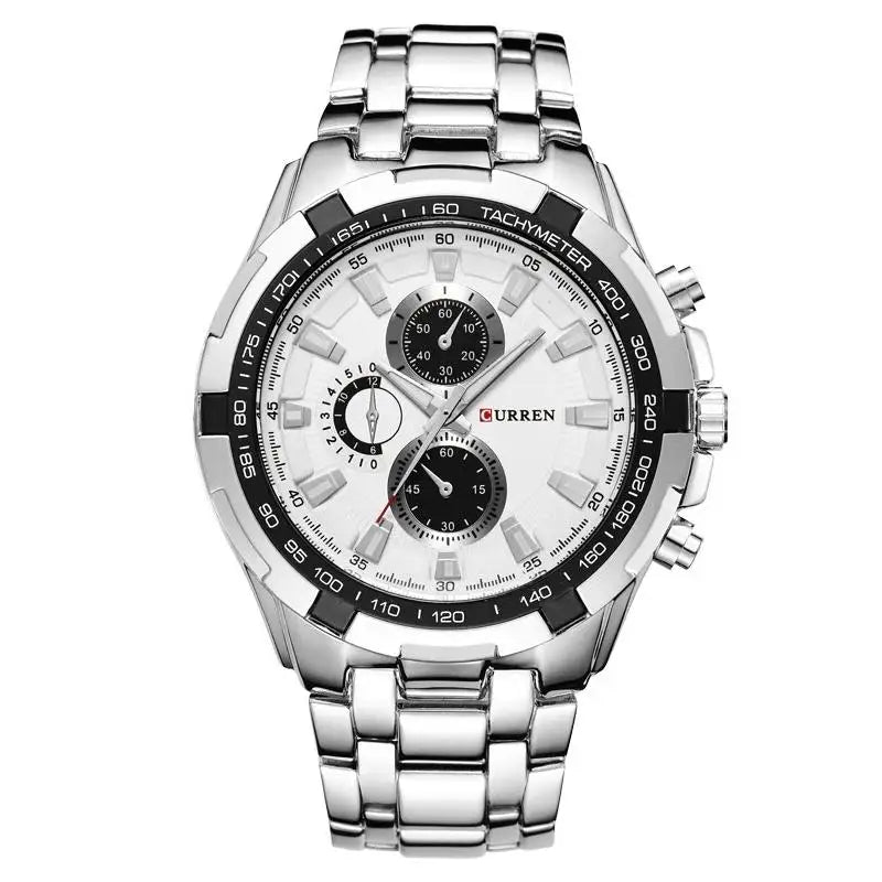 Tiberius Chrono Watch – Waterproof Military Sport & Stainless Steel Elegance