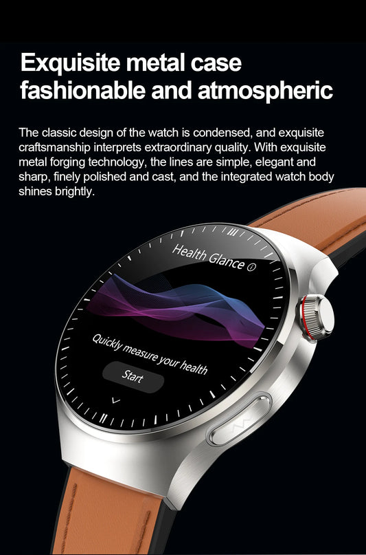 SmartWatch Genny - 2024 Gesundheits-Smartwatch | EKG, Blutzucker, Herzfrequenz, Blutdruck