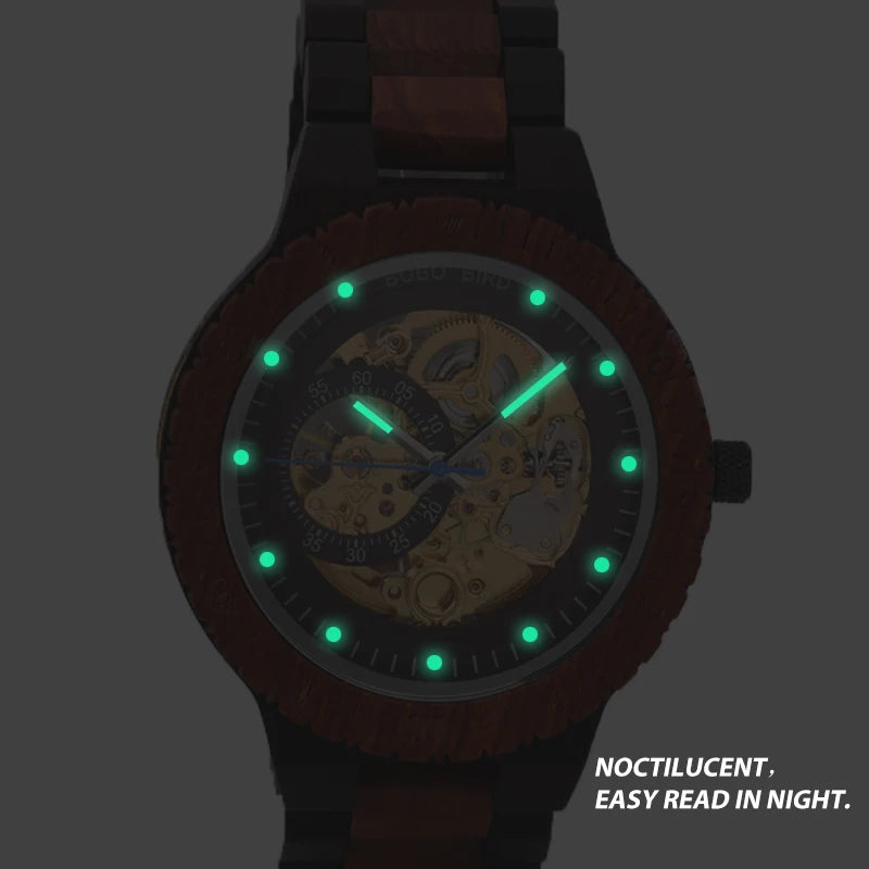 Nero Automatic Luxus Uhr aus Holz