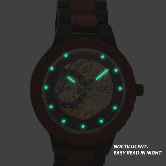 Nero Automatic Luxus Uhr aus Holz