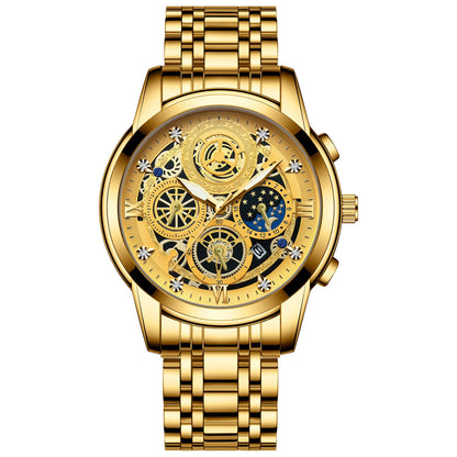 Seneca Quartz Watch – Stainless Steel, Luminous Dial & Waterproof Elegance
