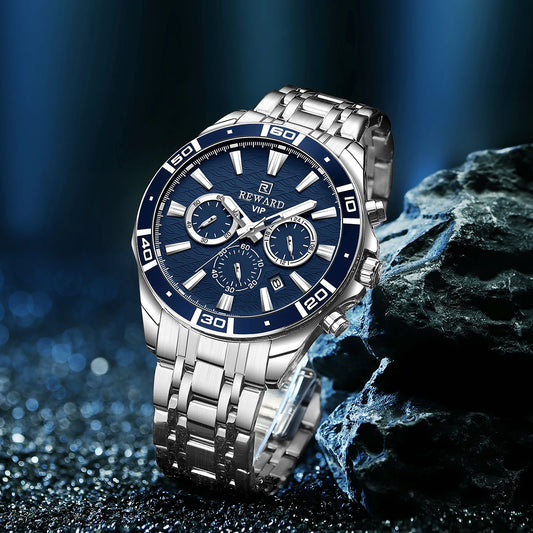 Solon VIP Business Edelstahl Herren Uhr Wasserdicht