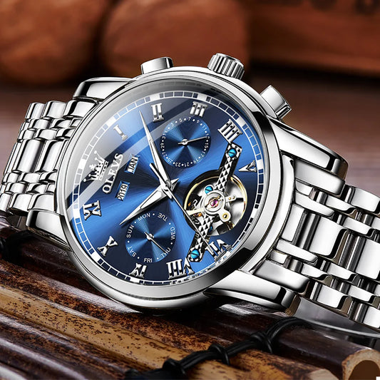 Ptolemy Skeleton Watch – Automatic Mechanical, Waterproof & Steel Elegance
