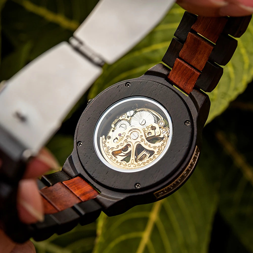 Nero Automatic Luxus Uhr aus Holz