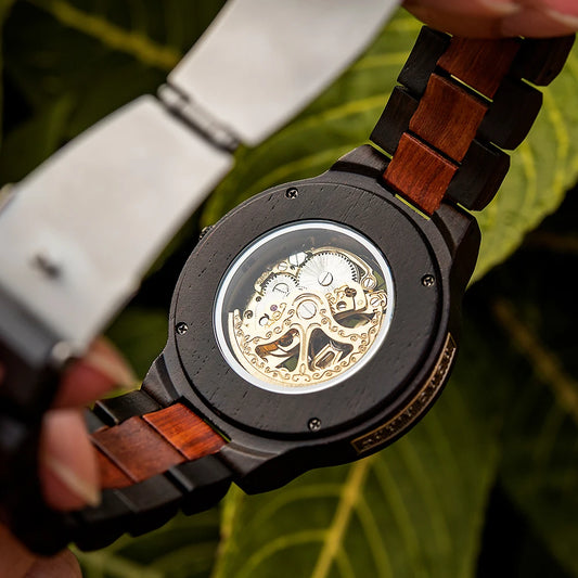 Nero Automatic Luxus Uhr aus Holz