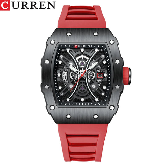 Euripides 3D Watch – Creative Design, Waterproof & Silicone Strap