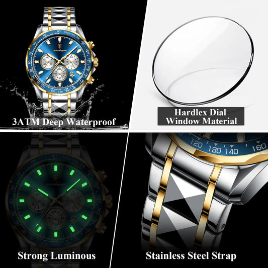 Severus Edelstahl Herren Uhr