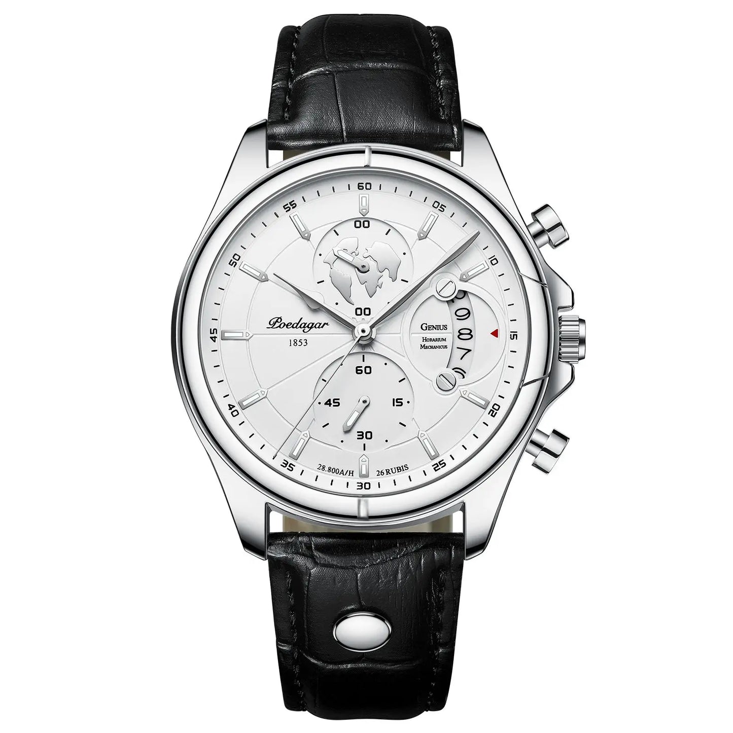 Valerius Leder Chronograph Uhr