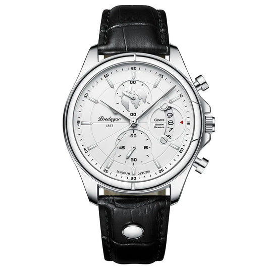 Valerius Leder Chronograph Uhr
