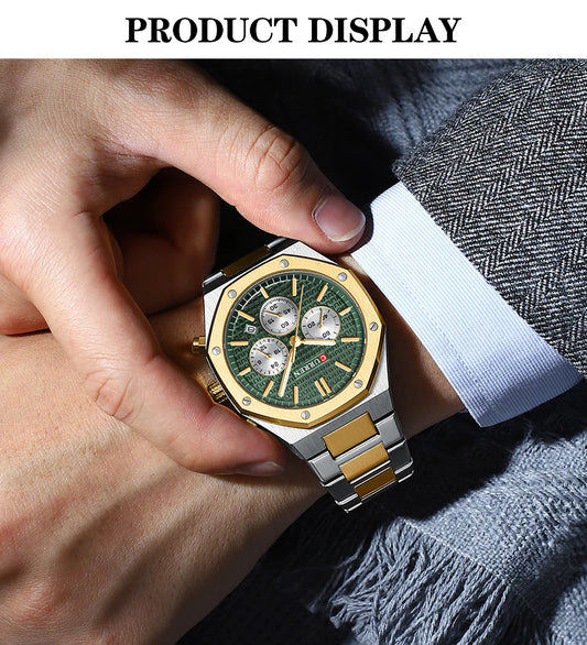 Valerius Chrono Watch – 6-Hand Precision, Military Style & Luxury Design