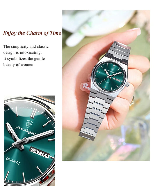 Drusus Luxus Edelstahl Uhr