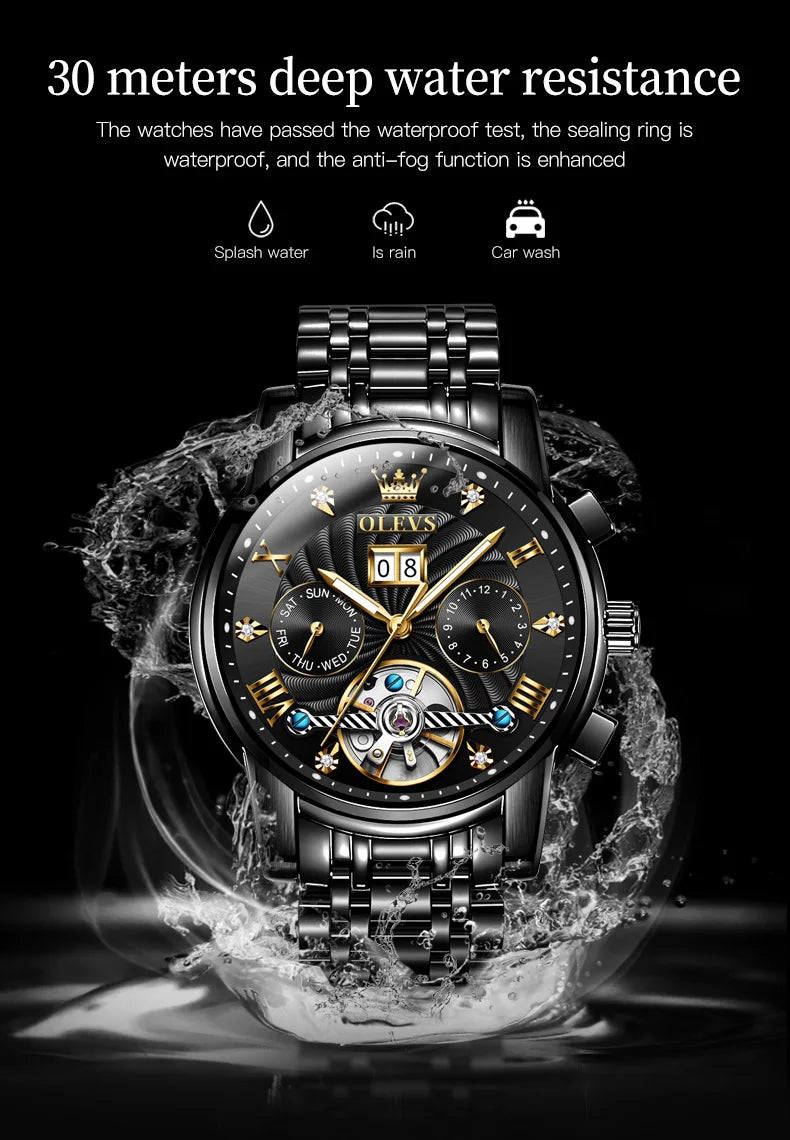 Helios Full Automatic Multi-function Herren Uhr