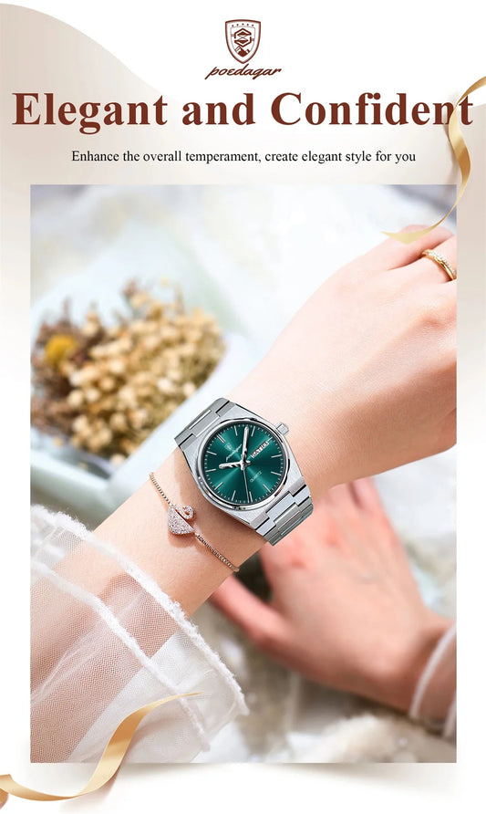 Drusus Luxus Edelstahl Uhr