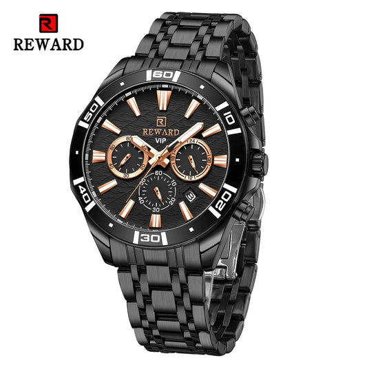 Solon VIP Business Edelstahl Herren Uhr Wasserdicht
