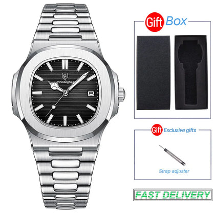Hermes Luxus Edel Uhr aus Edelstahl