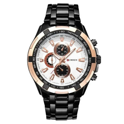 Tiberius Chrono Watch – Waterproof Military Sport & Stainless Steel Elegance