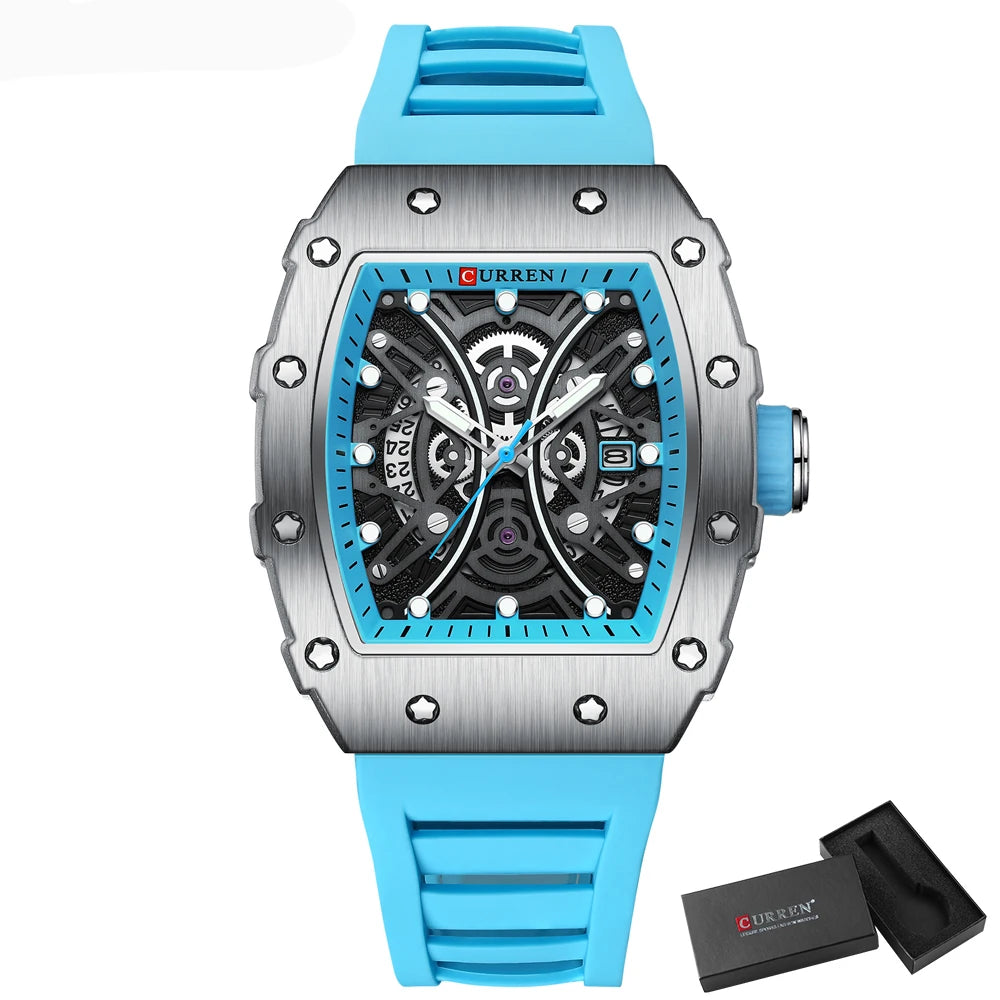 Euripides 3D Watch – Creative Design, Waterproof & Silicone Strap