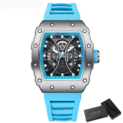 Euripides 3D Watch – Creative Design, Waterproof & Silicone Strap