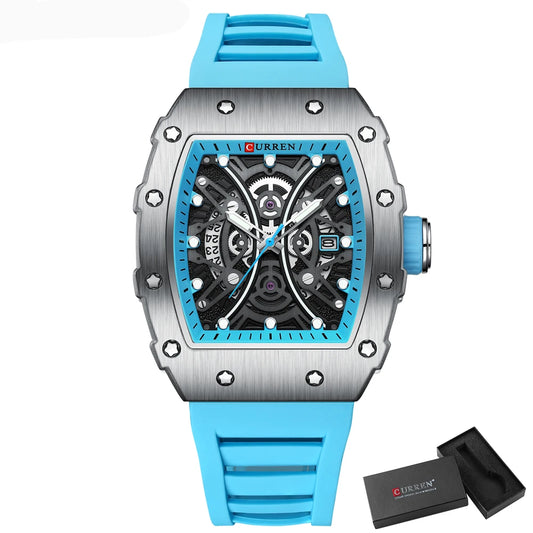 Euripides 3D Watch – Creative Design, Waterproof & Silicone Strap