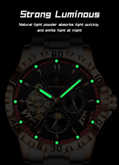Marcus Aurelius Tourbillon – Automatic, Luminous & Waterproof Steel