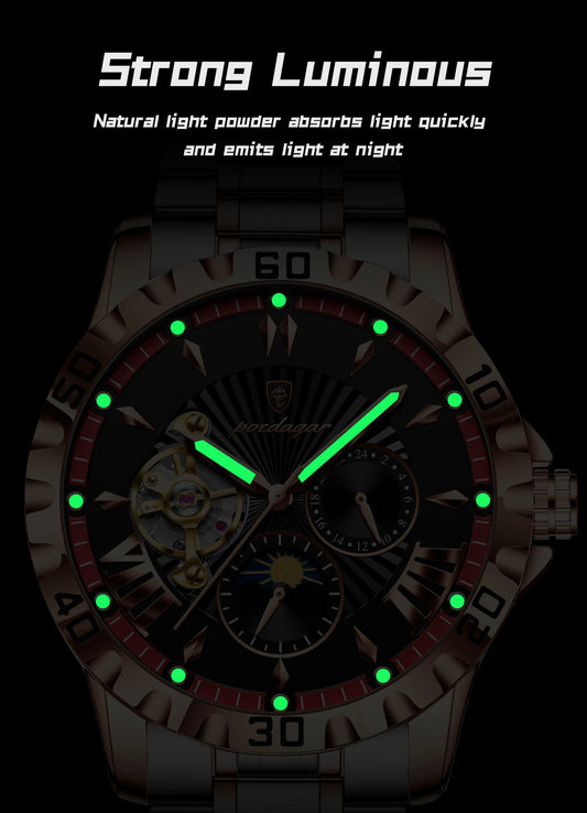 Marcus Aurelius Tourbillon – Automatic, Luminous & Waterproof Steel