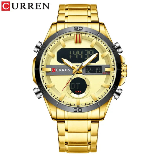 Trajan Chrono Watch – Luxury Military Sport, Silver Steel & Quartz Precision