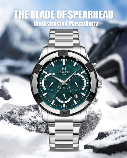 Socrates Edelstahl Herren Luxus Uhr