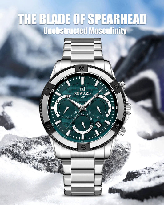 Socrates Edelstahl Herren Luxus Uhr
