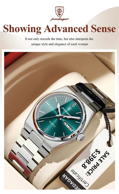 Drusus Luxus Edelstahl Uhr