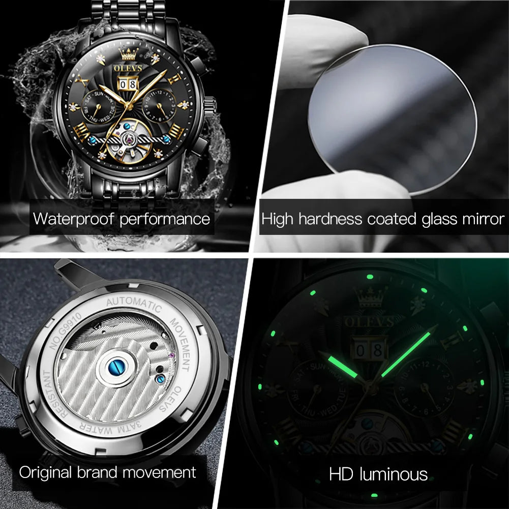 Helios Full Automatic Multi-function Herren Uhr