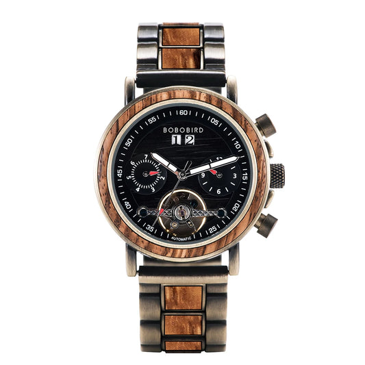 Lycurgus Wooden Watch – Automatic, Waterproof & Business-Class Design