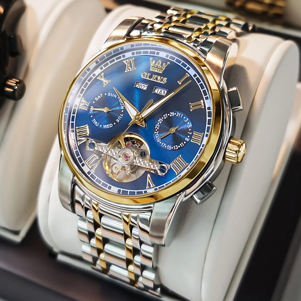 Ptolemy Skeleton Watch – Automatic Mechanical, Waterproof & Steel Elegance