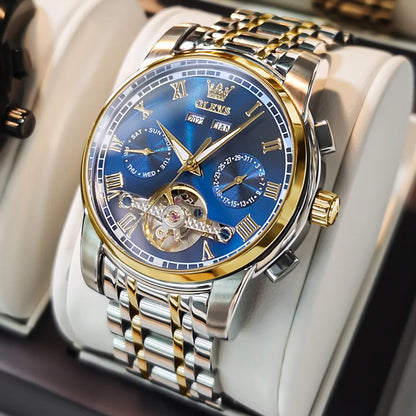 Ptolemy Skeleton Watch – Automatic Mechanical, Waterproof & Steel Elegance