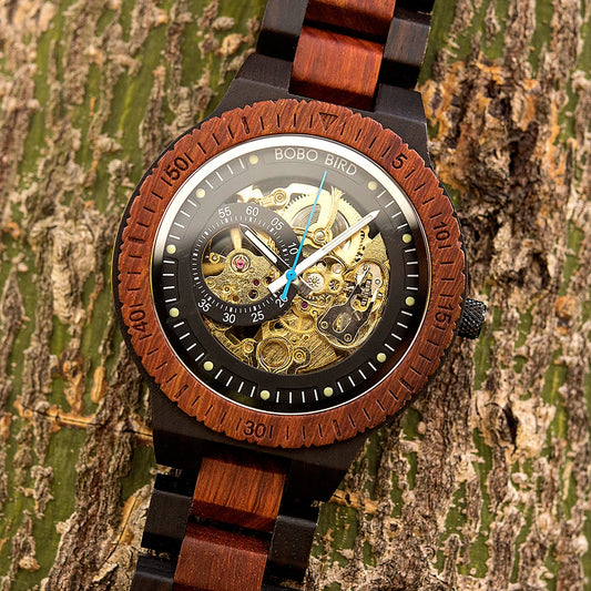 Nero Automatic Luxus Uhr aus Holz