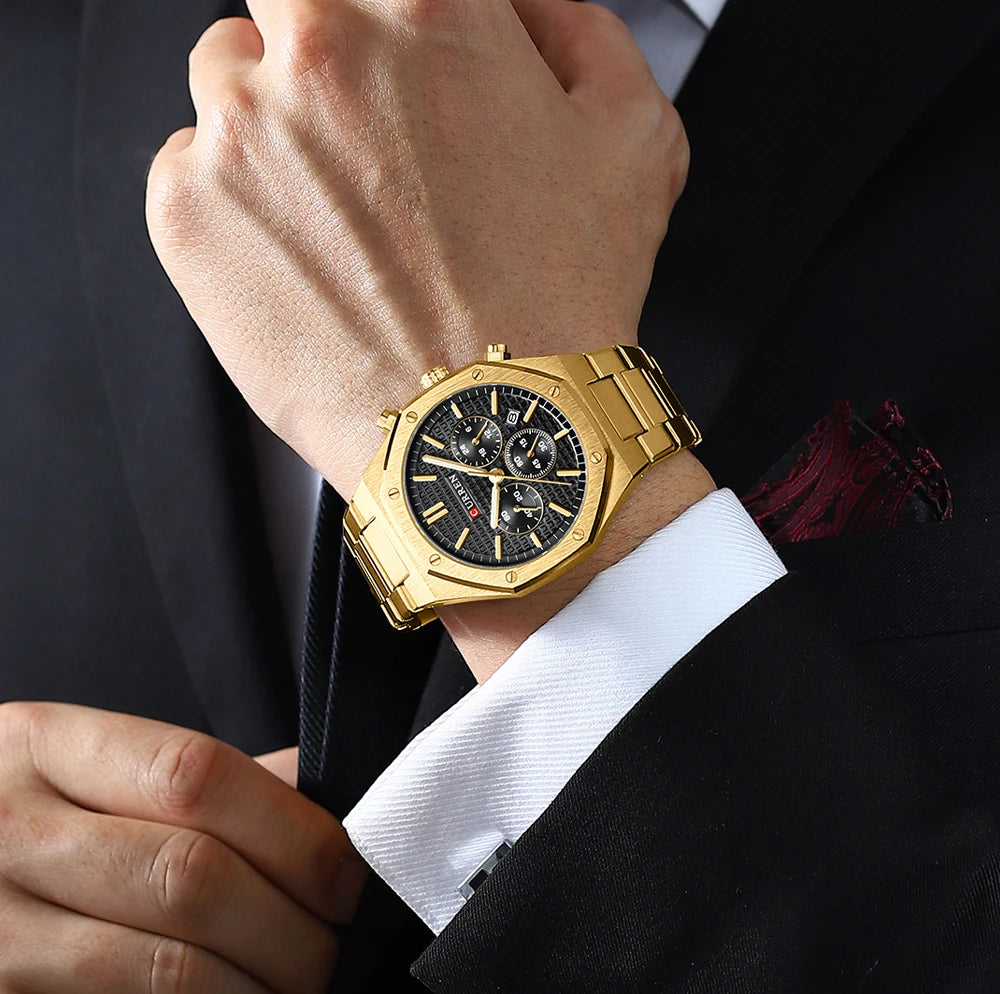 Valerius Chrono Watch – 6-Hand Precision, Military Style & Luxury Design