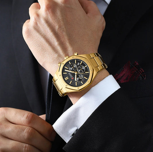 Valerius Chrono Watch – 6-Hand Precision, Military Style & Luxury Design