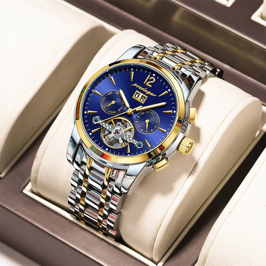 Augustus Tourbillon Watch – Luxury Automatic, Waterproof & Steel Precision