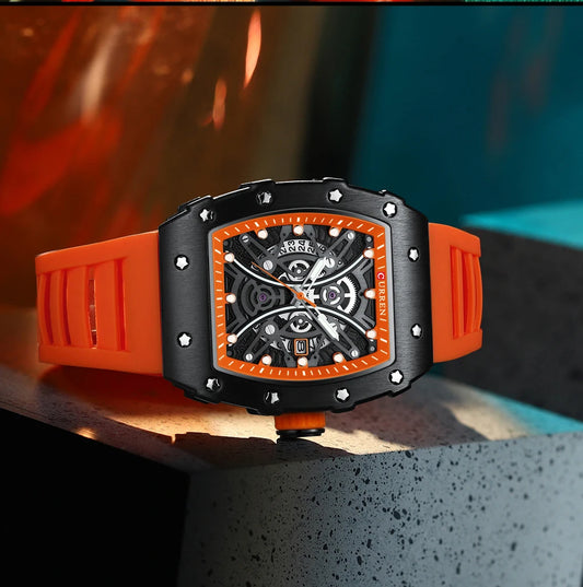 Euripides 3D Watch – Creative Design, Waterproof & Silicone Strap
