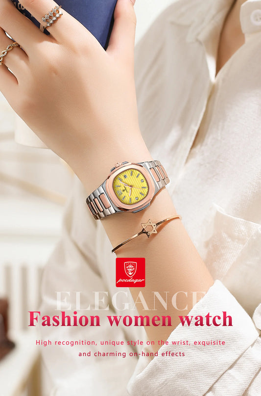 Olivia schöne Elegente Edestahl Damen Uhr