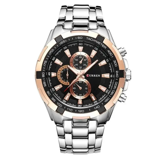 Tiberius Chrono Watch – Waterproof Military Sport & Stainless Steel Elegance