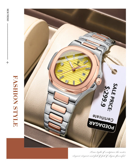 Olivia schöne Elegente Edestahl Damen Uhr