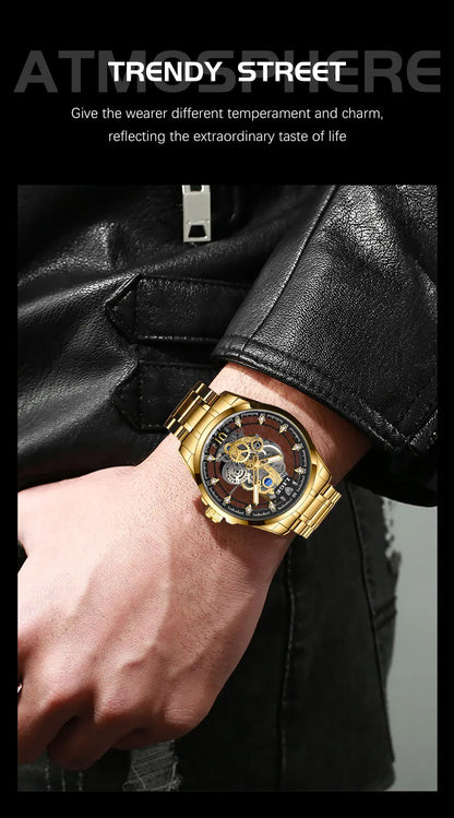 Aurelius Automatic Watch – Luxury Design, Luminous Dial & Waterproof Precision