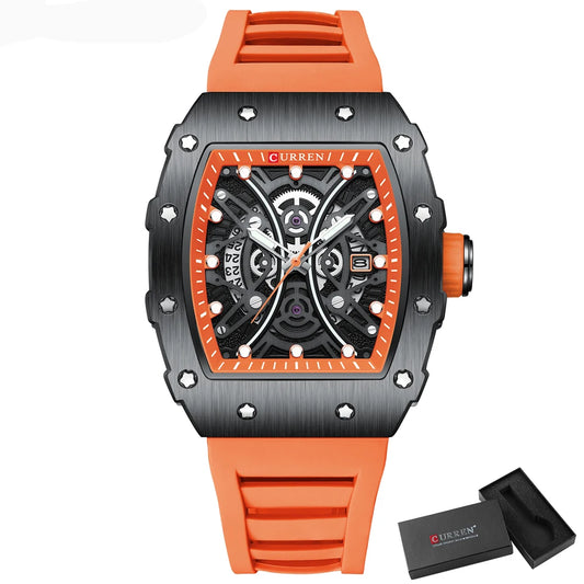 Euripides 3D Watch – Creative Design, Waterproof & Silicone Strap