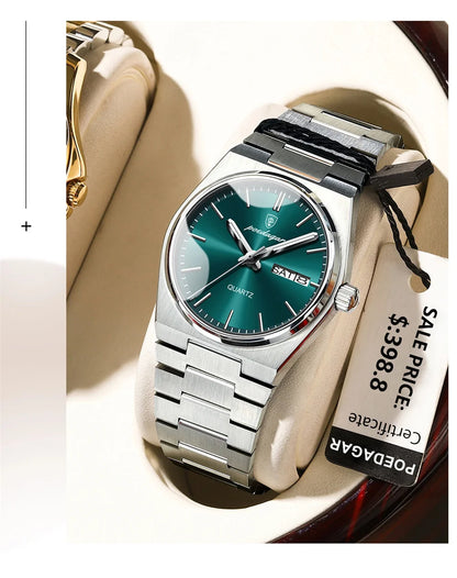 Drusus Luxus Edelstahl Uhr