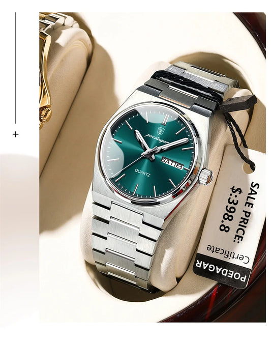 Drusus Luxus Edelstahl Uhr