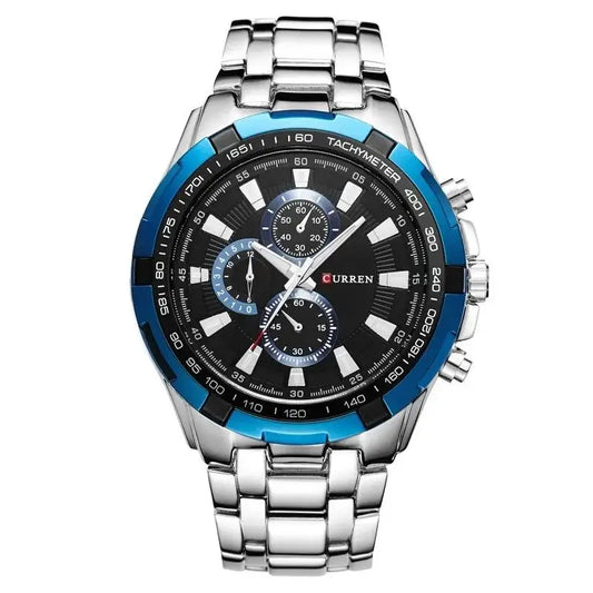 Tiberius Chrono Watch – Waterproof Military Sport & Stainless Steel Elegance