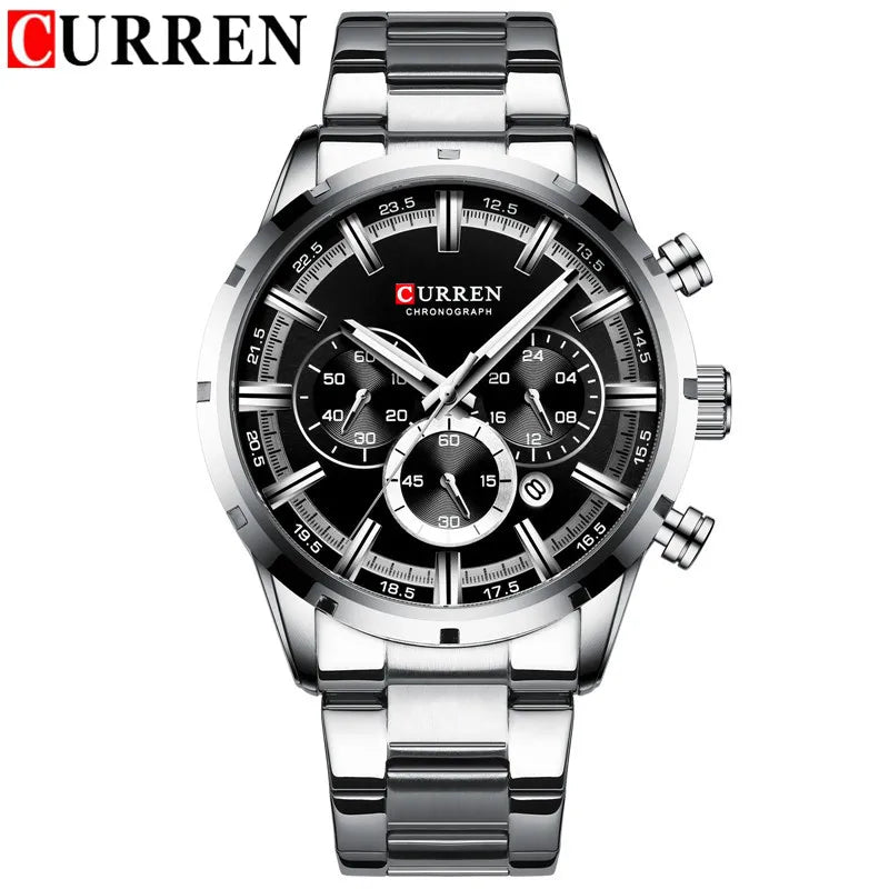 Brutus Chrono Watch – Military Sport, Waterproof & Blue Steel Design